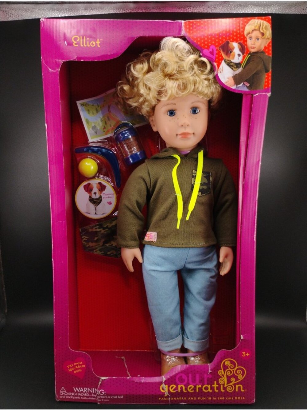 Elliot 18-Inch Our Generation Doll With Puppy & Accessories